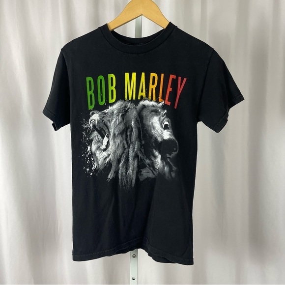 Zion Bob Marley Small Graphic Print Shirt Band Music Reggae Lion Roar - Picture 1 of 5